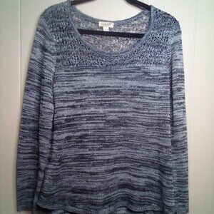 One World Lightweight Sweater Shirt M Long Sleeve Gray